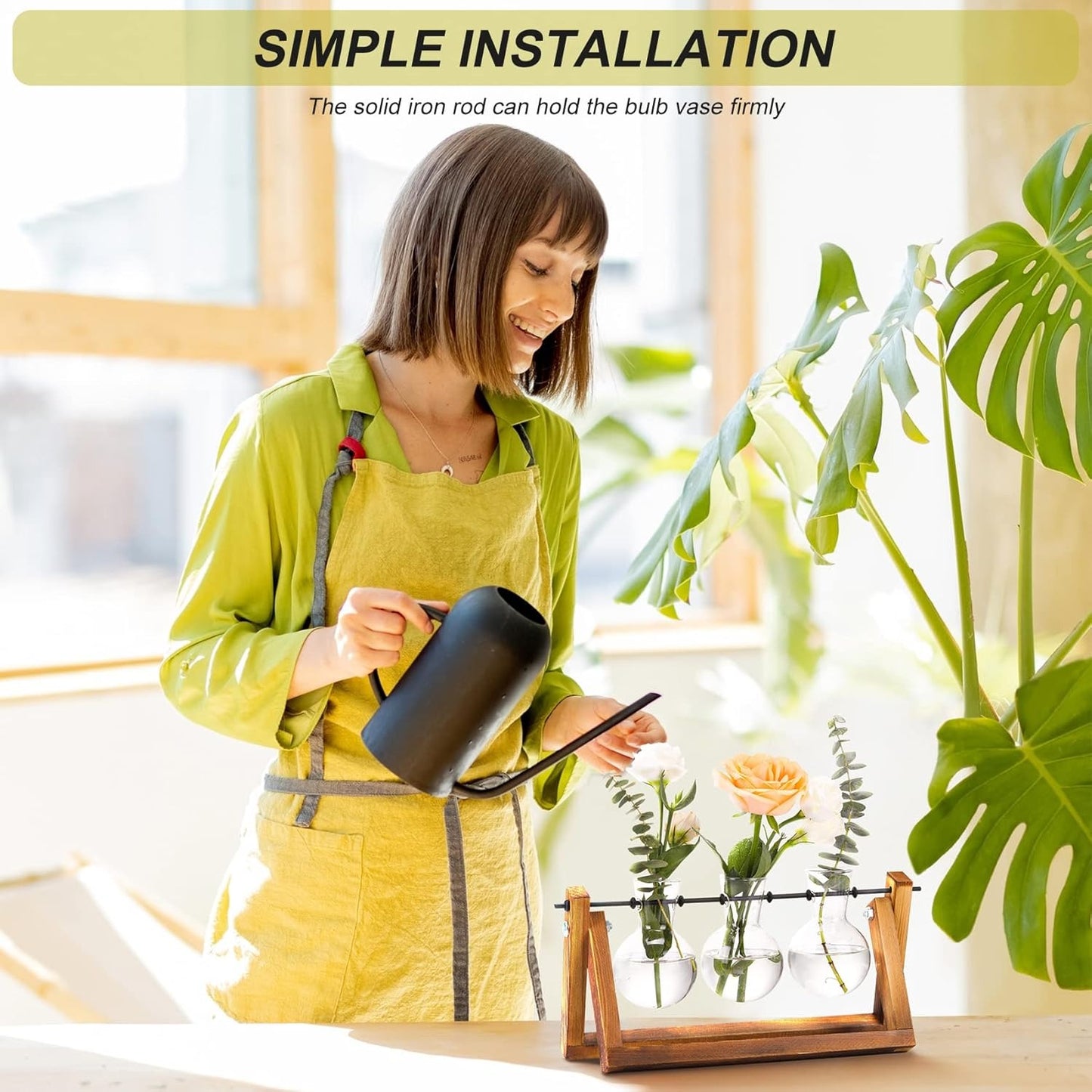 Terrarium with Wooden Stand